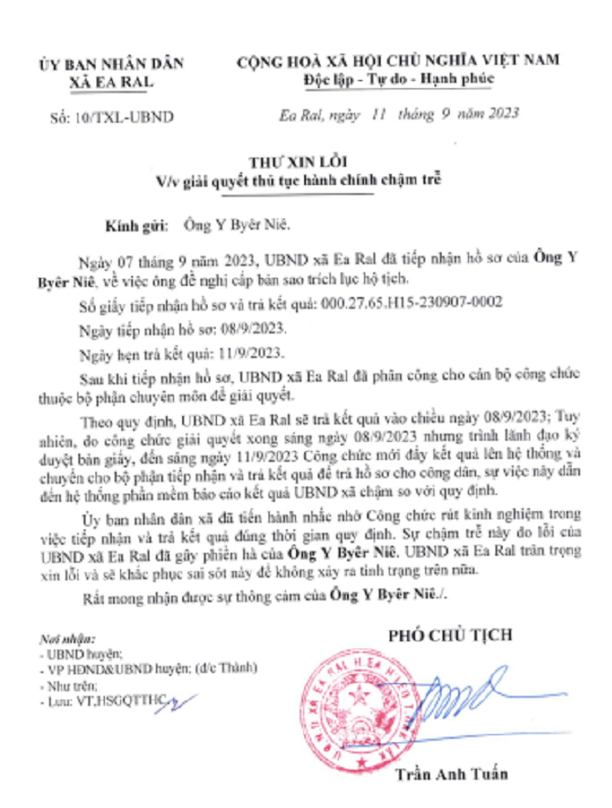 UBND xa Ea Ral_TXL Y BYÊR NIÊ